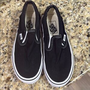Vans Black Slip-On Shoes